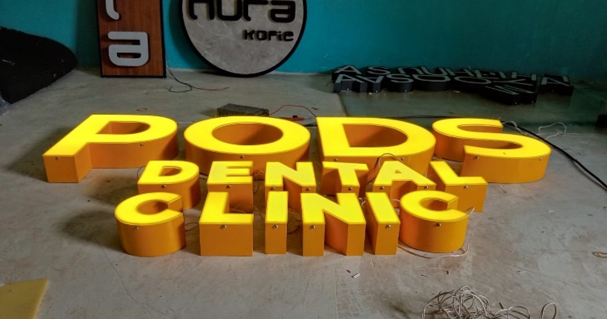 Cara Menentukan Ukuran Huruf Signage dan Jarak Baca