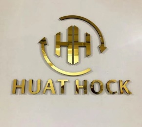 Huruf Timbul Stainless Gold 3D Tanpa Lampu