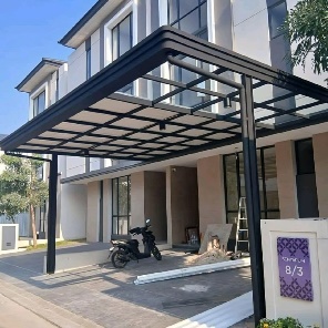 Kanopi Minimalis Atap Alderon Double Layer