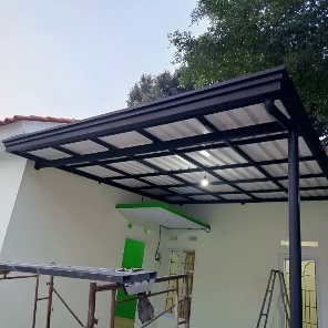 Kanopi Minimalis Atap Alderon Double Layer foto 2