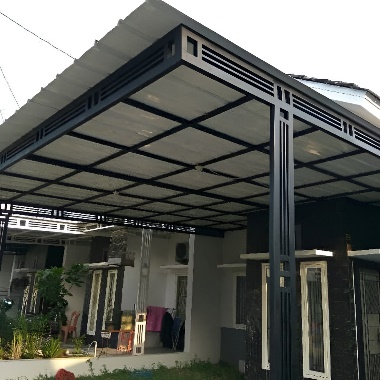 Kanopi Minimalis Atap Spandek foto 2